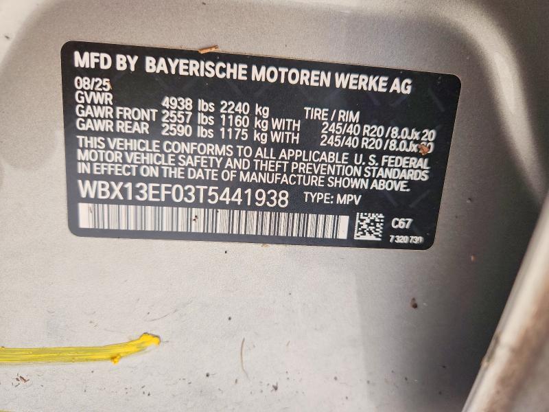Продажа на аукционе авто 2026 Bmw X1, vin: WBX13EF03T5441938, номер лота: 66819886
