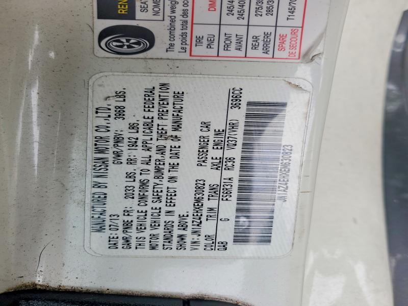 Aukcja sprzedaży 2014 Nissan 370z, vin: JN1AZ4EHXEM630823, numer aukcji: 70344946