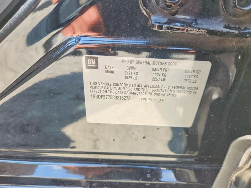 Aukcja sprzedaży 2008 Cadillac Cts, vin: 1G6DF577580213279, numer aukcji: 67649446
