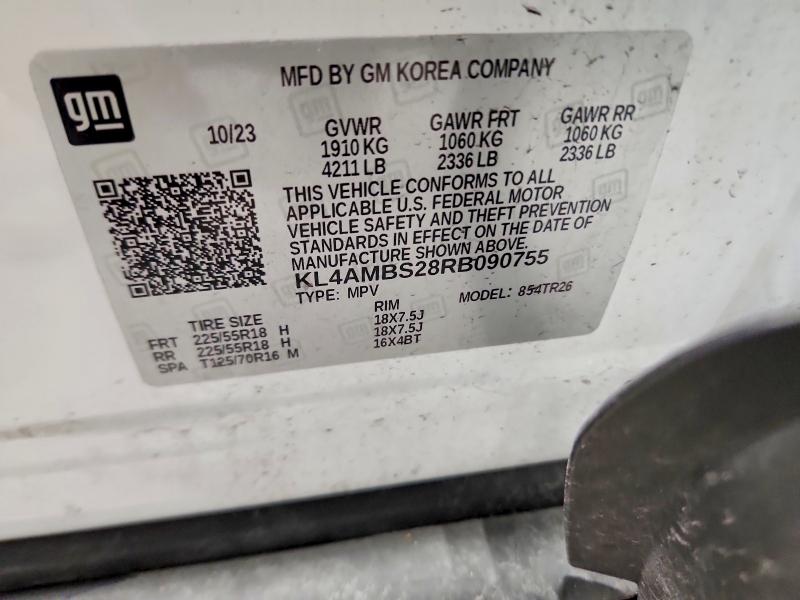 65552626 :رقم المزاد ، KL4AMBS28RB090755 vin ، 2024 Buick Encore Gx مزاد بيع