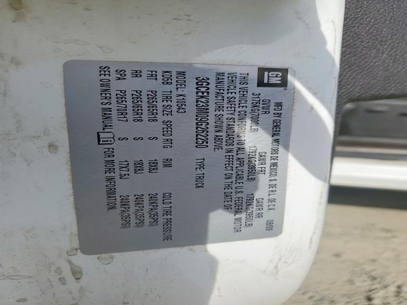 2009 Chevrolet Silverado მანქანა იყიდება აუქციონზე, vin: 3GCEK23M09G262250, აუქციონის ნომერი: 66228626