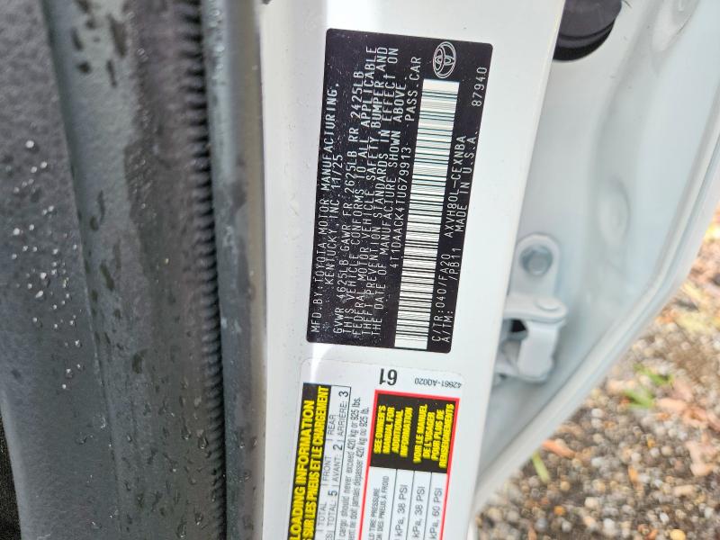 Продаж на аукціоні авто 2026 Toyota Camry, vin: 4T1DAACK4TU679913, номер лоту: 70061186