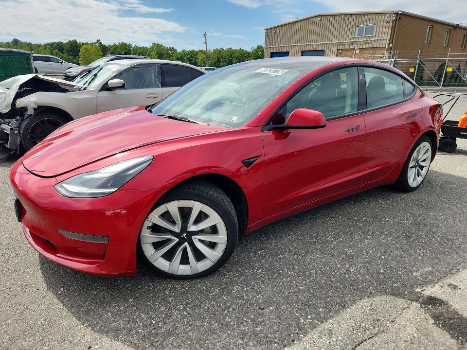 69520776 :رقم المزاد ، 5YJ3E1EA0NF290786 vin ، 2022 Tesla Model 3 مزاد بيع