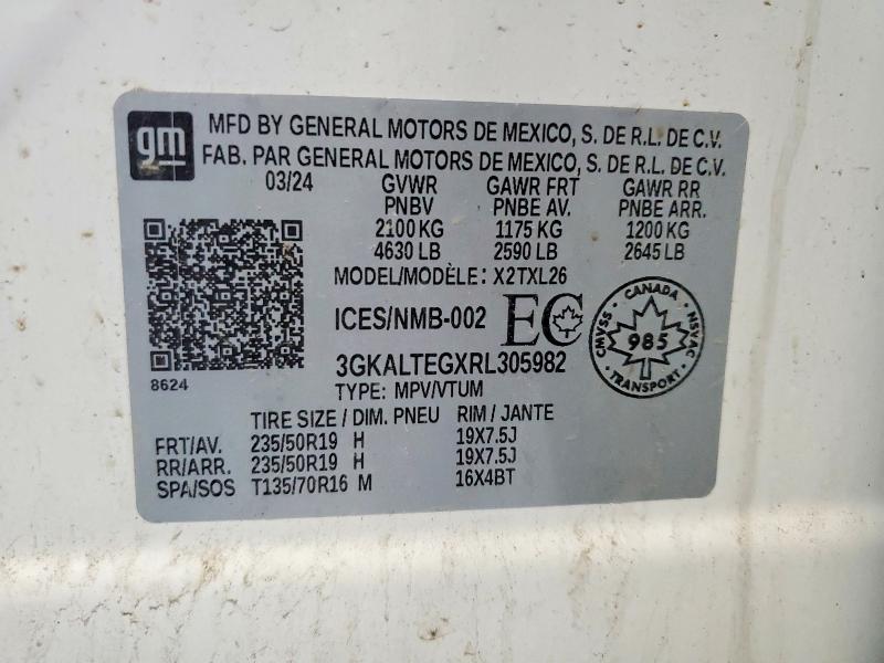 Aukcja sprzedaży 2024 Gmc Terrain, vin: 3GKALTEGXRL305982, numer aukcji: 68734346