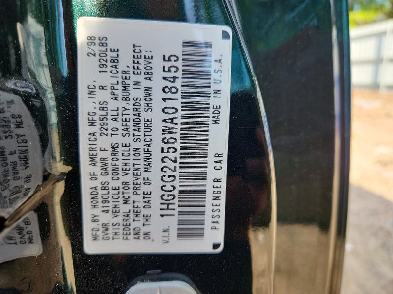 Продажа на аукционе авто 1998 Honda Accord, vin: 1HGCG2256WA018455, номер лота: 67824406