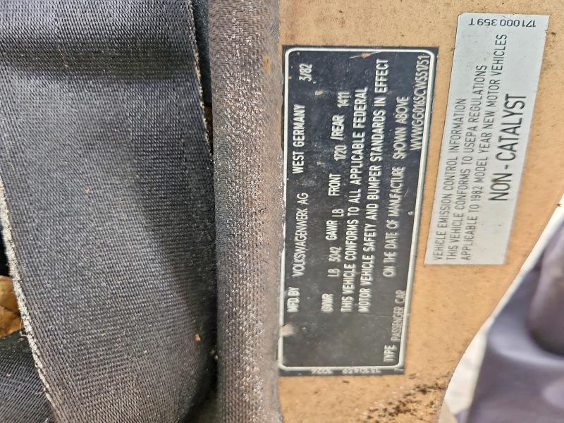 Aukcja sprzedaży 1982 Volkswagen Jetta, vin: WVWGG0165CW551751, numer aukcji: 70702966