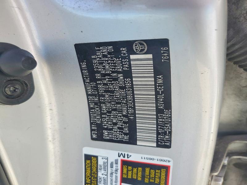 Aukcja sprzedaży 2011 Toyota Camry, vin: 4T1BF3EK9BU631856, numer aukcji: 67473286