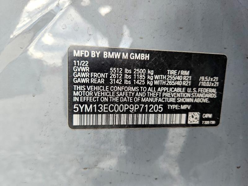 Продаж на аукціоні авто 2023 Bmw X3, vin: 5YM13EC00P9P71205, номер лоту: 69528366