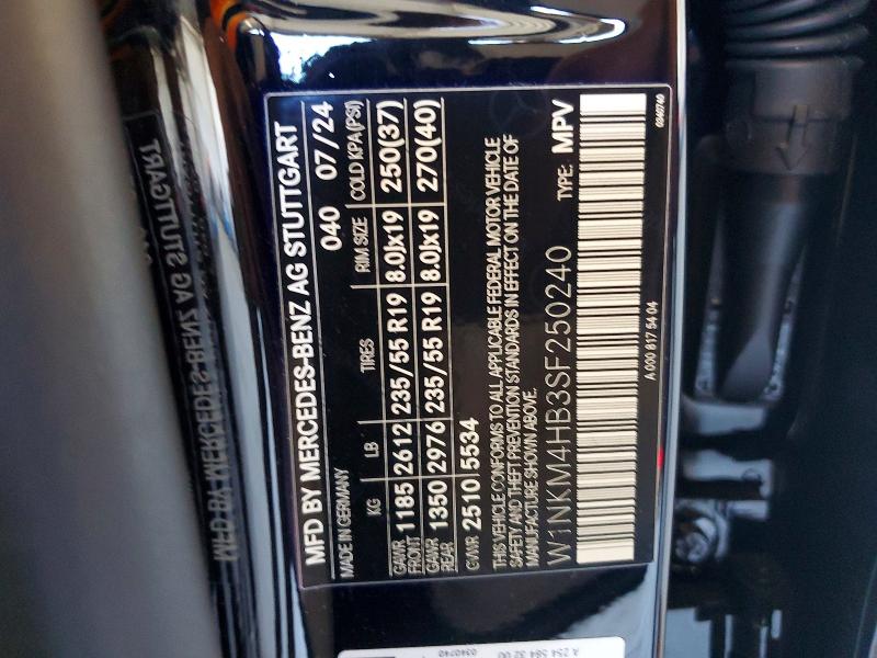 Aukcja sprzedaży 2025 Mercedes-benz Glc, vin: W1NKM4HB3SF250240, numer aukcji: 68869616