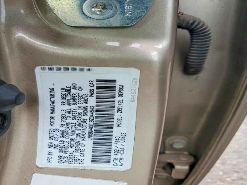 Aukcja sprzedaży 2009 Toyota Corolla, vin: 1NXBU40E19Z044543, numer aukcji: 69771566