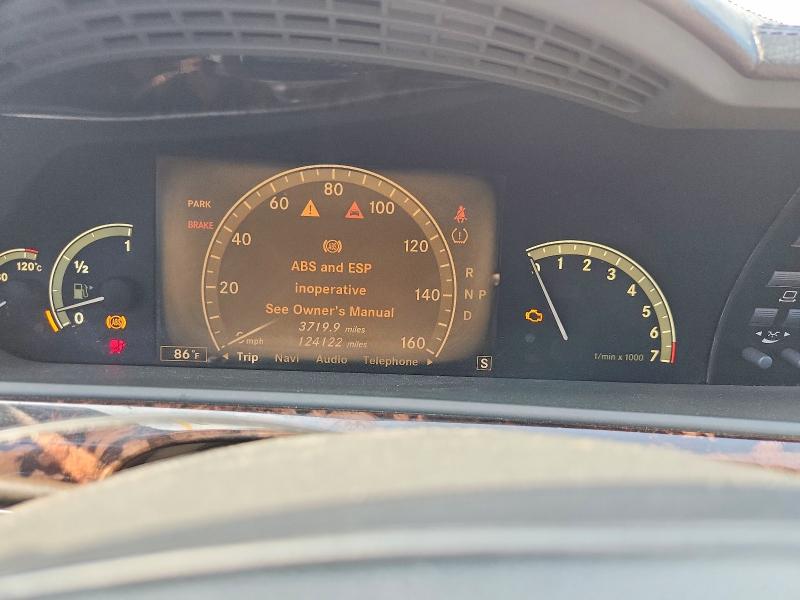 70493846 :رقم المزاد ، WDDNG71X09A274415 vin ، 2009 Mercedes-benz S مزاد بيع