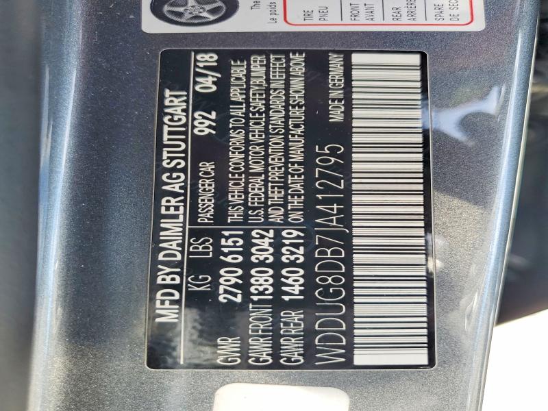 Продаж на аукціоні авто 2018 Mercedes-benz S, vin: WDDUG8DB7JA412795, номер лоту: 68693106