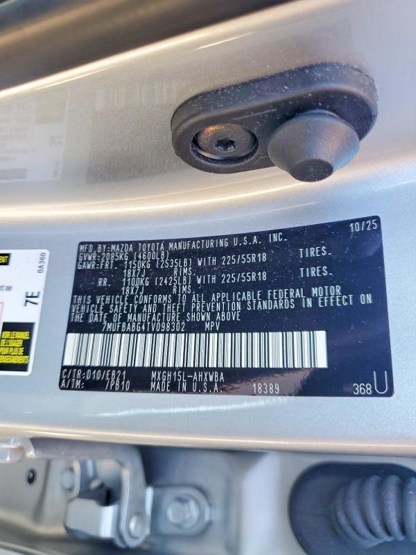 Продажа на аукционе авто 2026 Toyota Corolla Cross Hybrid, vin: 7MUFBABG4TV098302, номер лота: 68807796