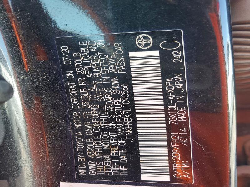 68758416 :رقم المزاد ، JTNKHMBX7L1090566 vin ، 2020 Toyota C-hr مزاد بيع