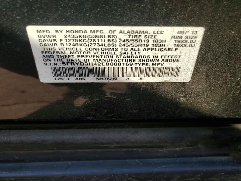 Продажа на аукционе авто 2014 Acura Mdx, vin: 5FRYD3H42EB008169, номер лота: 69691766