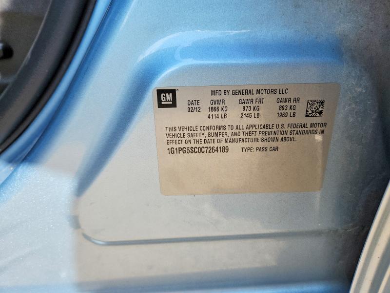 Продаж на аукціоні авто 2012 Chevrolet Cruze, vin: 1G1PG5SC0C7264189, номер лоту: 67523496