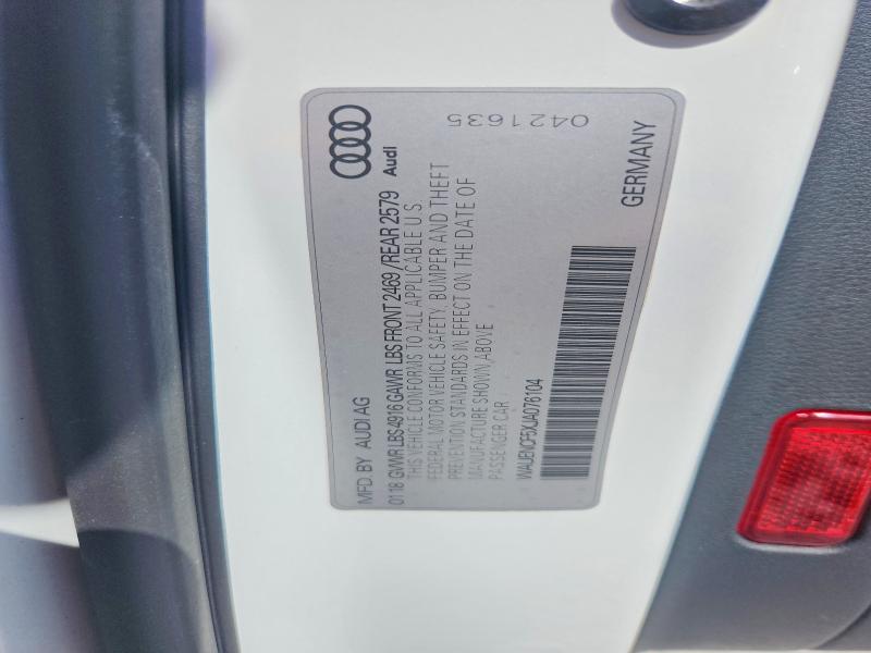 Продажа на аукционе авто 2018 Audi A5, vin: WAUENCF5XJA076104, номер лота: 70698616