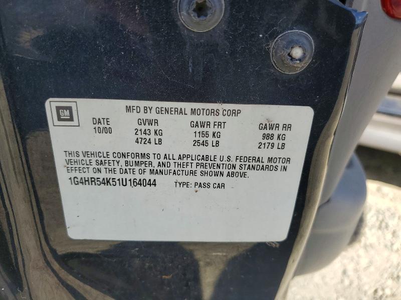 Aukcja sprzedaży 2001 Buick Lesabre, vin: 1G4HR54K51U164044, numer aukcji: 67748056