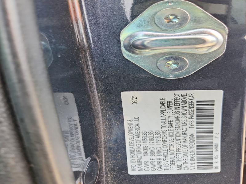 Продажа на аукционе авто 2024 Honda Civic, vin: 19XFL1H74RE020944, номер лота: 69035216