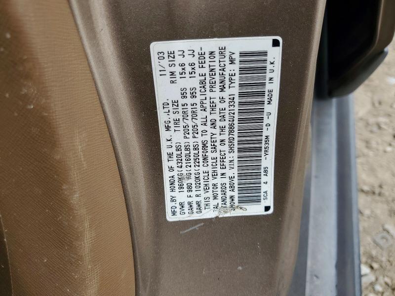 Aukcja sprzedaży 2004 Honda Cr-v, vin: SHSRD78864U213341, numer aukcji: 70543136