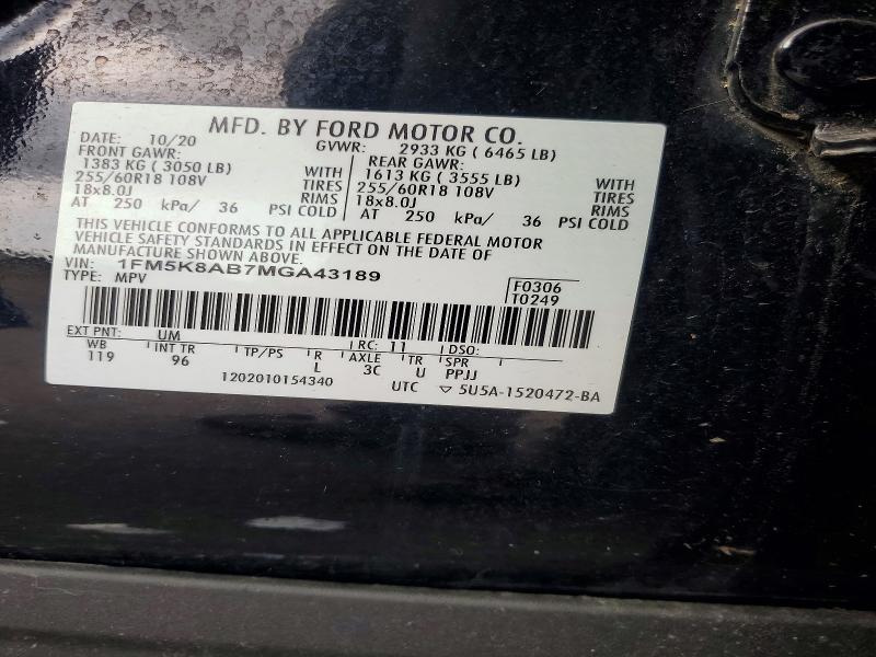 Aukcja sprzedaży 2024 Ford Explorer, vin: 1FM5K8AB7MGA43189, numer aukcji: 67981906