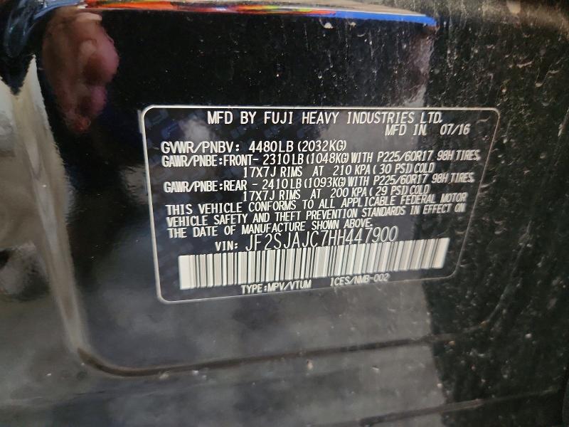 66903076 :رقم المزاد ، JF2SJAJC7HH447900 vin ، 2017 Subaru Forester مزاد بيع