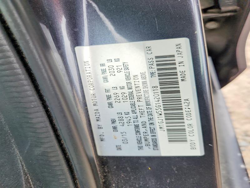 67330846 :رقم المزاد ، JM1GJ1W55G1420118 vin ، 2016 Mazda 6 مزاد بيع