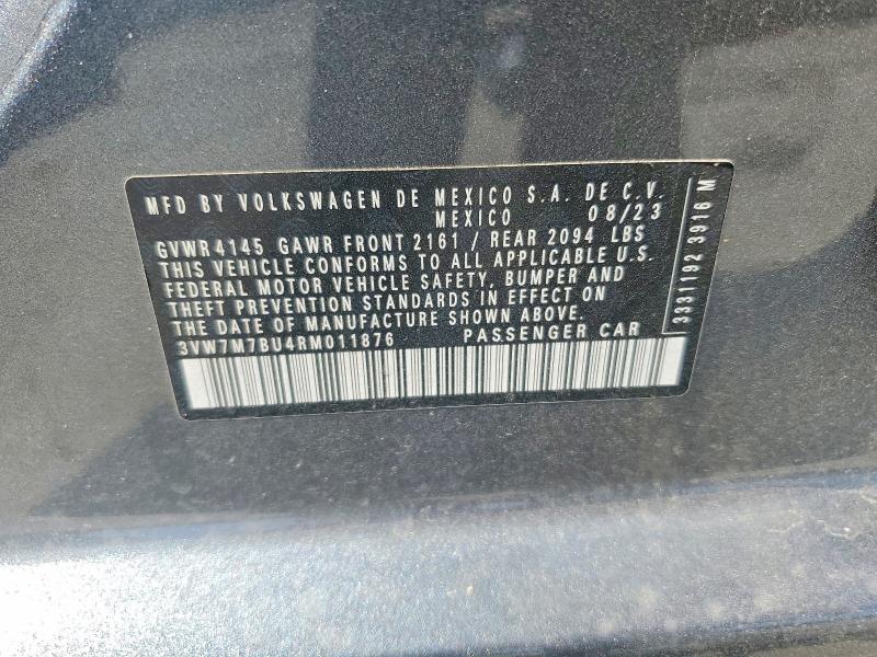 Продаж на аукціоні авто 2024 Volkswagen Jetta, vin: 3VW7M7BU4RM011876, номер лоту: 66801556