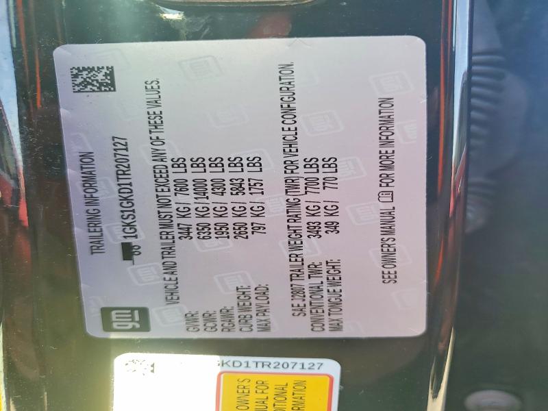 Продаж на аукціоні авто 2026 Gmc Yukon Xl, vin: 1GKS1GKD1TR207127, номер лоту: 70417646