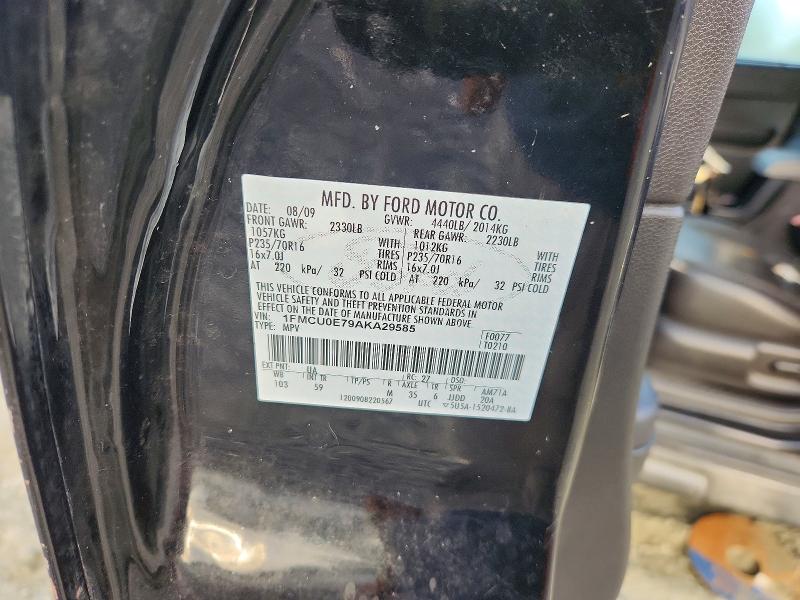Продажа на аукционе авто 2010 Ford Escape, vin: 1FMCU0E79AKA29585, номер лота: 68956396