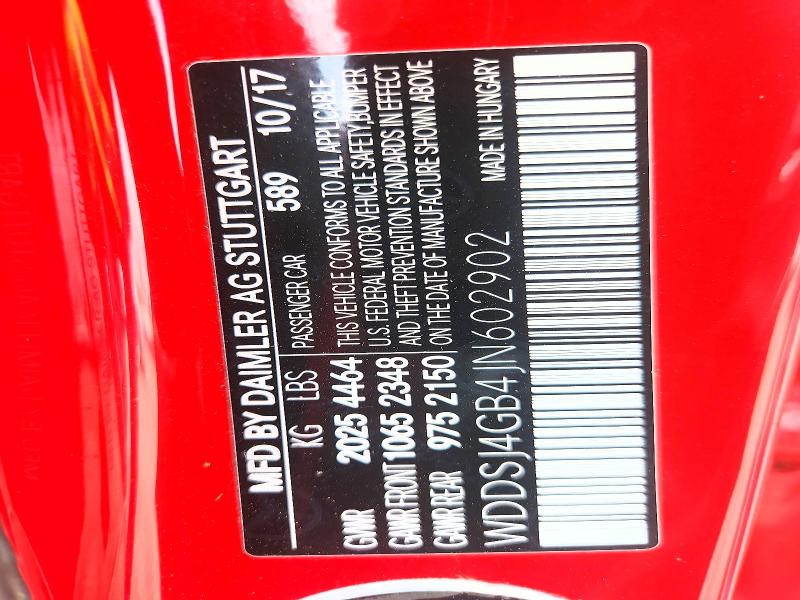 68161316 :رقم المزاد ، WDDSJ4GB4JN602902 vin ، 2018 Mercedes-benz Cla مزاد بيع