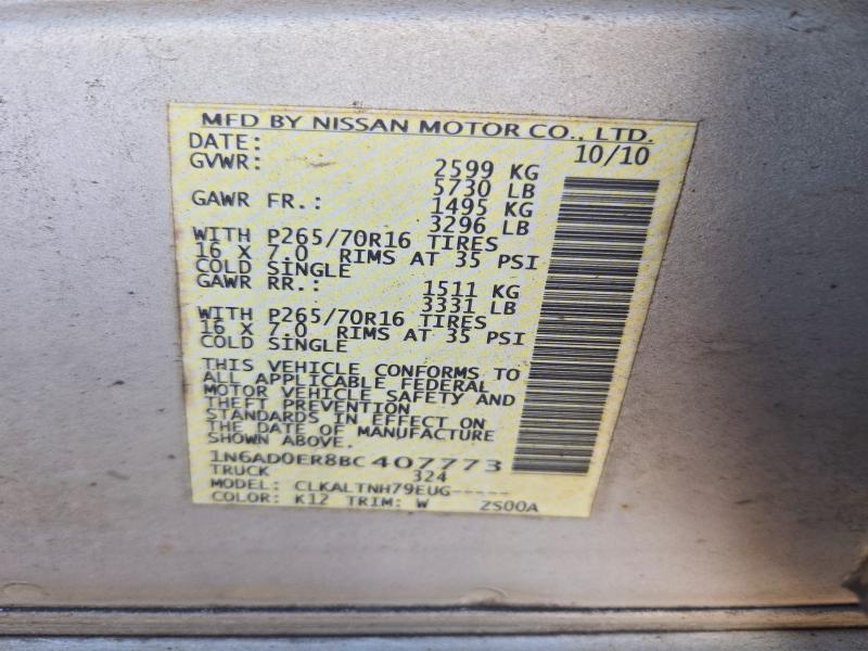 Продаж на аукціоні авто 2011 Nissan Frontier, vin: 1N6AD0ER8BC407773, номер лоту: 68235356