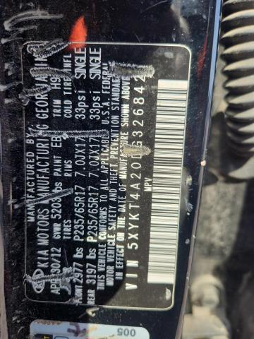 2013 Kia Sorento მანქანა იყიდება აუქციონზე, vin: 5XYKT4A20DG326842, აუქციონის ნომერი: 69752376