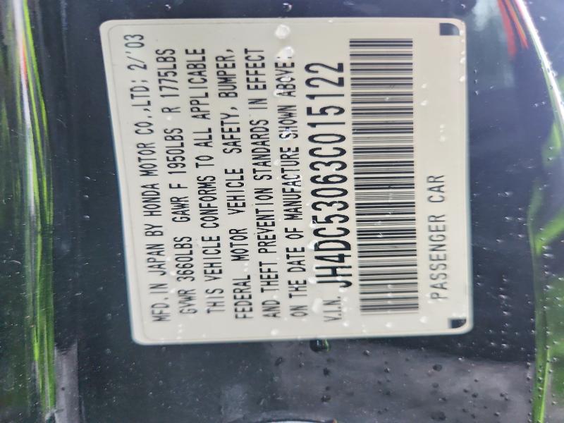 Aukcja sprzedaży 2003 Acura Rsx, vin: JH4DC53063C015122, numer aukcji: 67692466