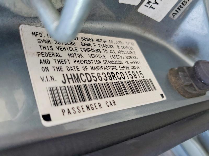 Продажа на аукционе авто 1994 Honda Accord, vin: JHMCD5639RC015915, номер лота: 69867046