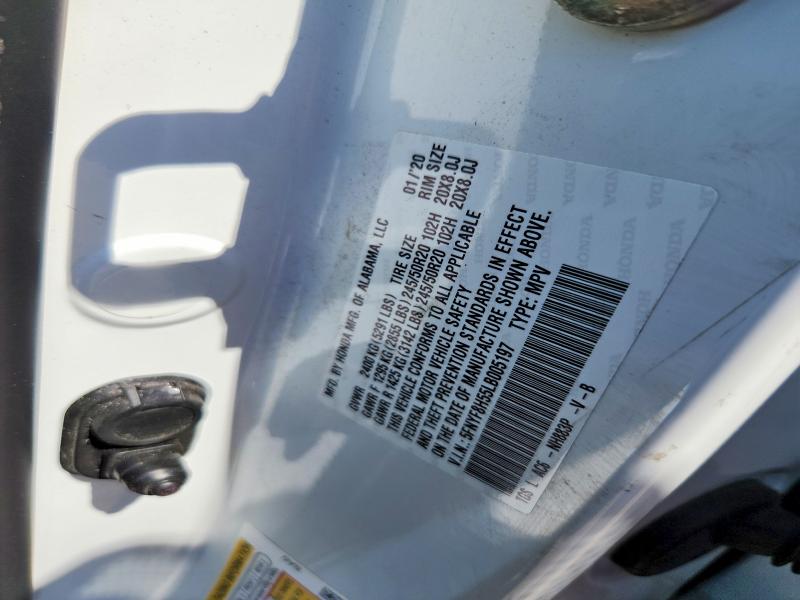2020 Honda Passport მანქანა იყიდება აუქციონზე, vin: 5FNYF8H55LB005197, აუქციონის ნომერი: 67472786