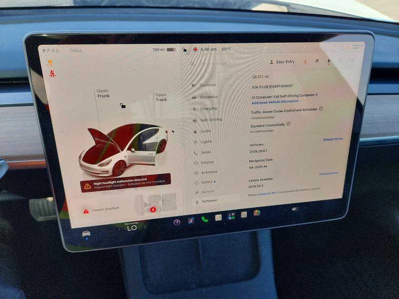 Aukcja sprzedaży 2023 Tesla Model 3, vin: 5YJ3E1EA6PF608087, numer aukcji: 69595206