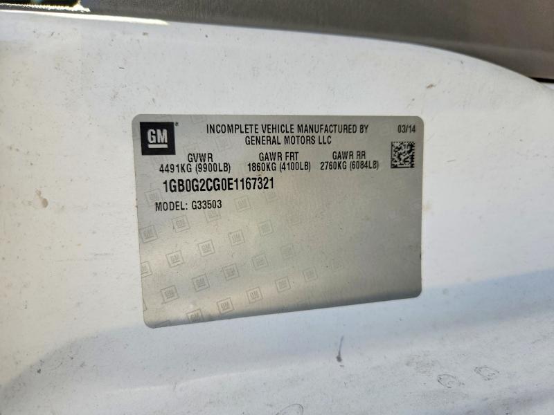 Продаж на аукціоні авто 2014 Chevrolet Express, vin: 1GB0G2CG0E1167321, номер лоту: 69585886