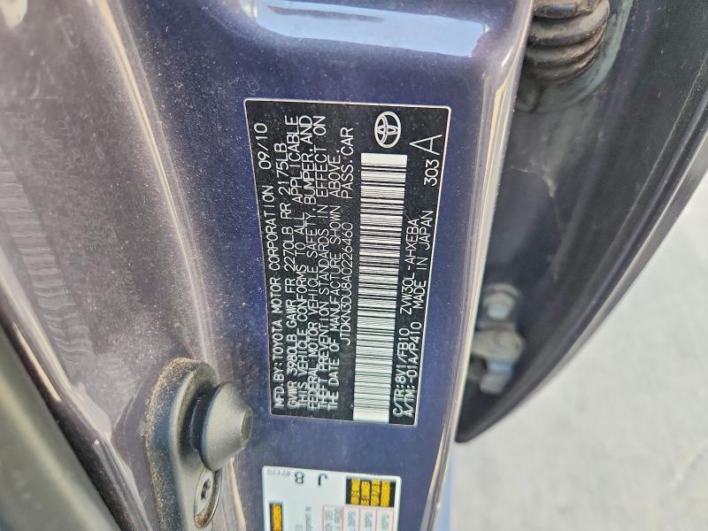 Продаж на аукціоні авто 2010 Toyota Prius, vin: JTDKN3DU8A0226460, номер лоту: 68921886