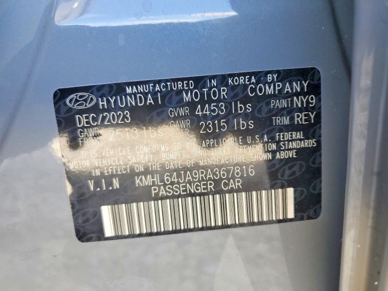 2024 Hyundai Sonata მანქანა იყიდება აუქციონზე, vin: KMHL64JA9RA367816, აუქციონის ნომერი: 70328036