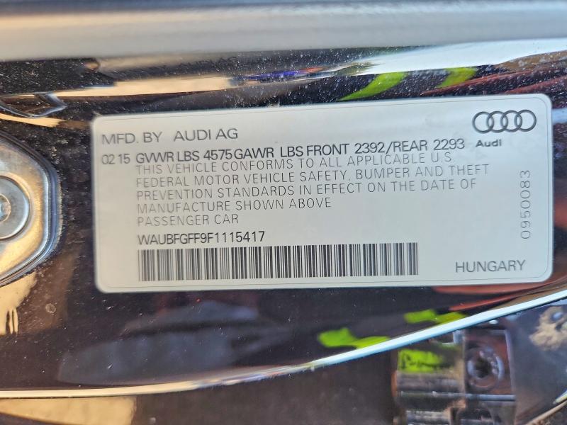 Продаж на аукціоні авто 2015 Audi A3, vin: WAUBFGFF9F1115417, номер лоту: 67006476