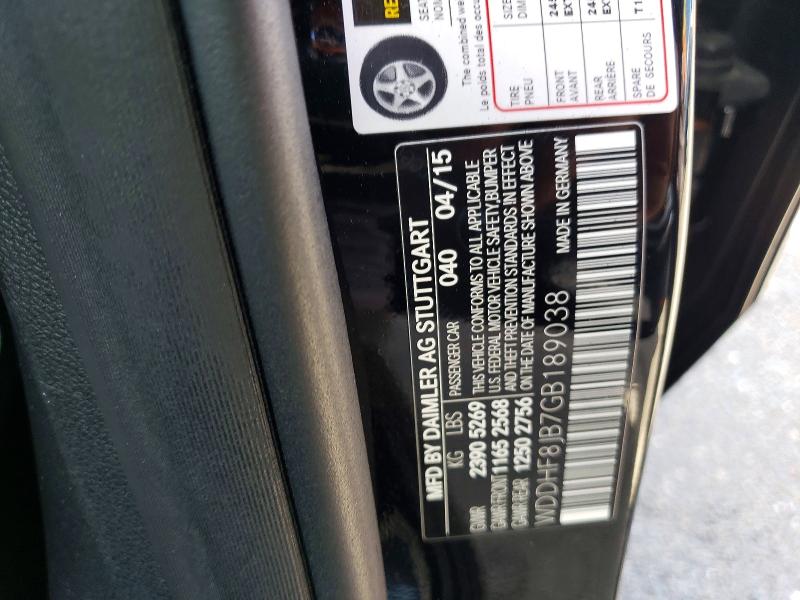 2016 Mercedes-benz E მანქანა იყიდება აუქციონზე, vin: WDDHF8JB7GB189038, აუქციონის ნომერი: 68801286