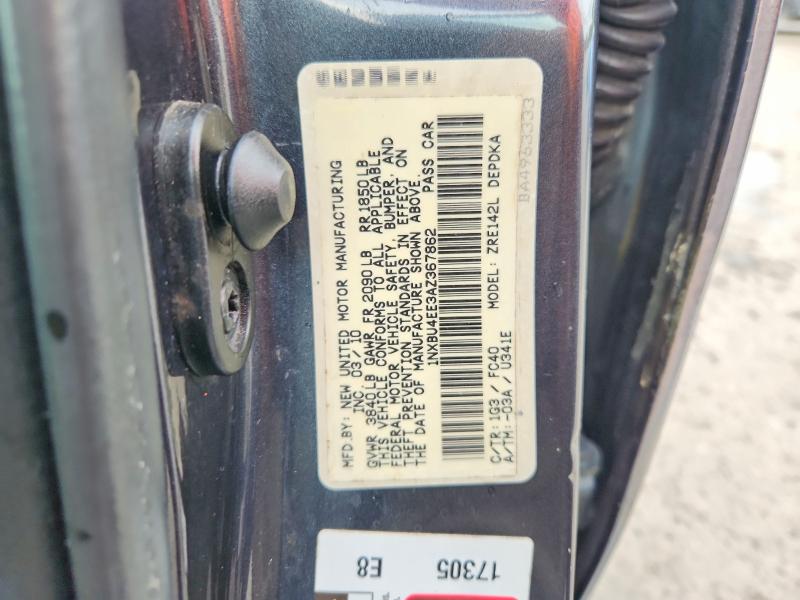 Aukcja sprzedaży 2010 Toyota Corolla, vin: 1NXBU4EE3AZ367862, numer aukcji: 70128356