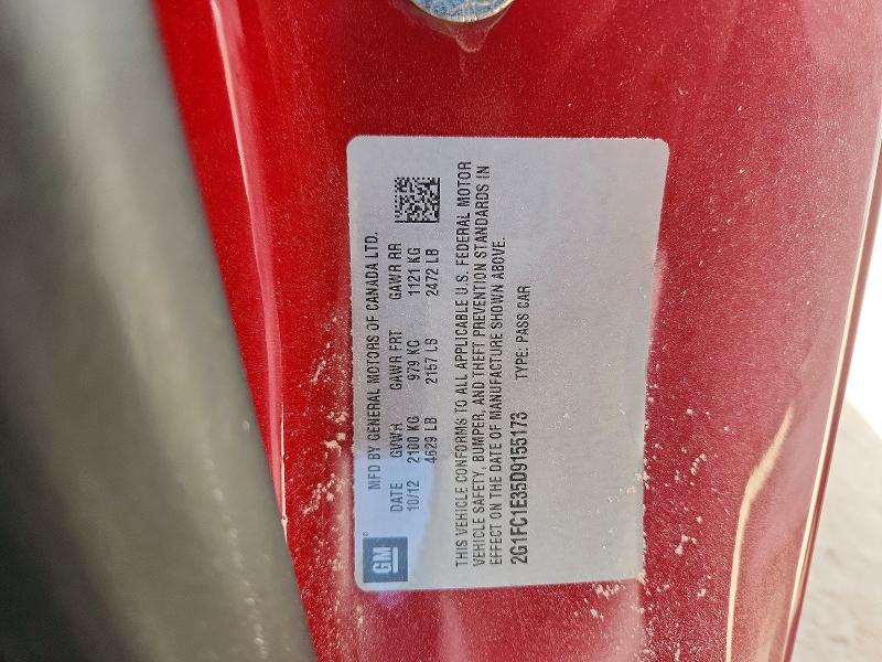 Продажа на аукционе авто 2013 Chevrolet Camaro, vin: 2G1FC1E35D9155173, номер лота: 68868476