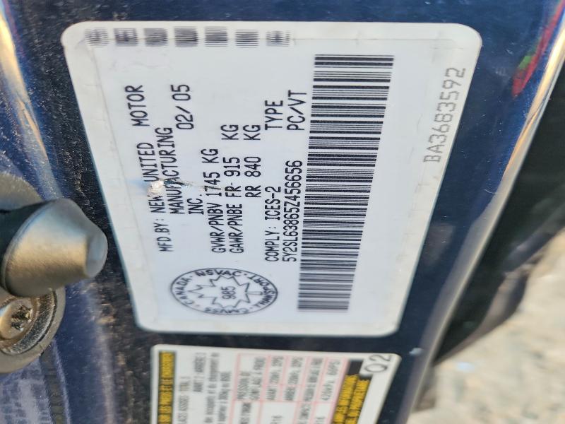 Aukcja sprzedaży 2005 Pontiac Vibe, vin: 5Y2SL63865Z456656, numer aukcji: 68414156