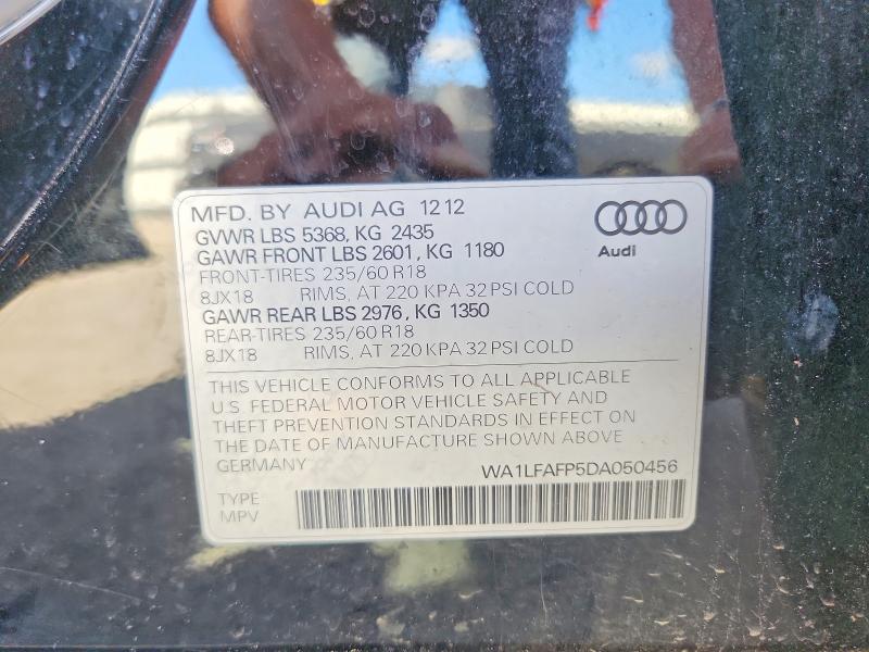 Aukcja sprzedaży 2013 Audi Q5, vin: WA1LFAFP5DA050456, numer aukcji: 67853766