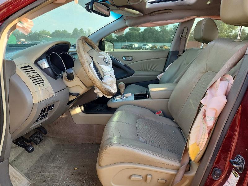 2010 Nissan Murano მანქანა იყიდება აუქციონზე, vin: JN8AZ1MW3AW109800, აუქციონის ნომერი: 67480066