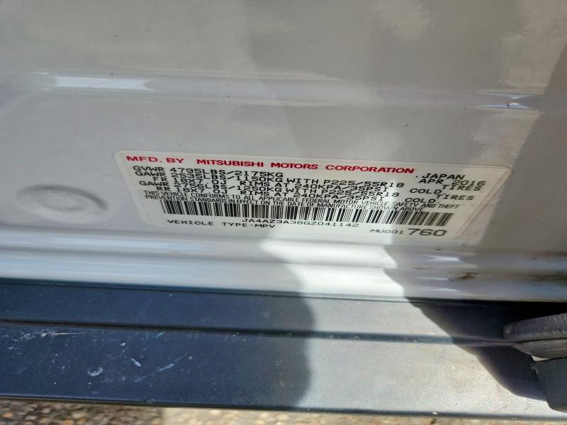 Auction sale of the 2016 Mitsubishi Outlander, vin: JA4AZ3A38GZ041142, lot number: 70653596