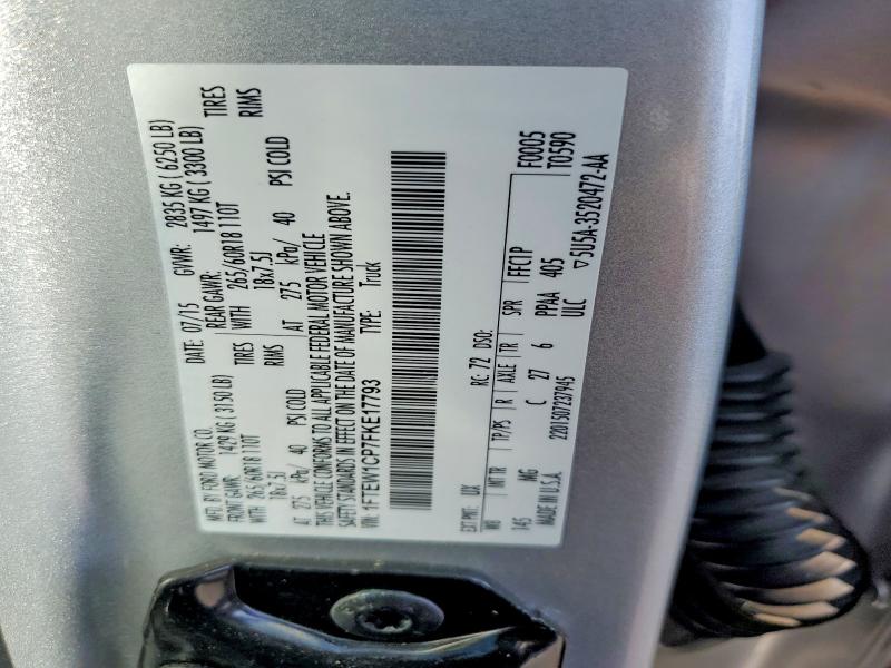 Aukcja sprzedaży 2015 Ford F150, vin: 1FTEW1CP7FKE17793, numer aukcji: 68278816