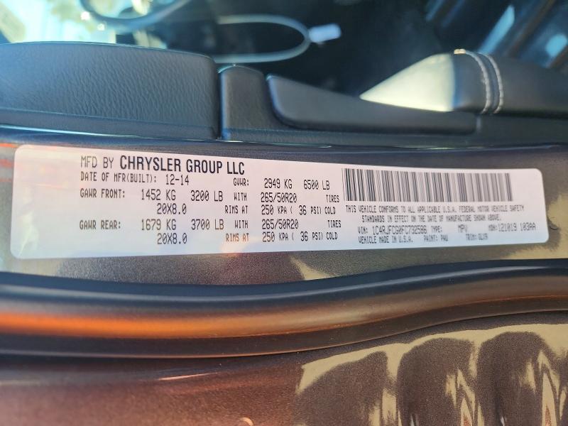 Aukcja sprzedaży 2015 Jeep Grand Cherokee, vin: 1C4RJFCG0FC732586, numer aukcji: 66797056